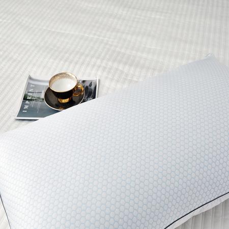 SERTA Reversible Cooling White Goose Feather Bed Pillows, King, PK2 SE200511K